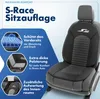 A car seat cover is shown with feature callouts. Produktbild-Vorschau