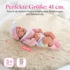 Kinderplay Babypuppe Lili 41 cm – interaktive Produktbild-Vorschau 3