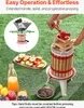 VEVOR Centrifugeuse à cidre, Moulin à fruits (6 l), Panier Voir les images du produit 4