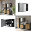 Badspiegelschrank Vicco Leano Anthrazit/Bergeiche 80 x 60 Produktbild-Vorschau 8