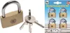 KRAFTMANN 3101 Messing-Vorhängeschloss-Satz, 4-tlg. Produktbild-Vorschau 10