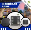 A collage featuring a highboard furniture piece against a backdrop of Paris landmarks. Produktbild-Vorschau