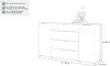 Sideboard Anrichte 180 cm weiß Glasfront - SANTORIN - Die Produktbild-Vorschau 3