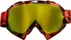 Occhiali da motocross arancione con lenti dorate Anteprima dell’immagine prodotto 1