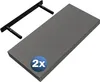 CASARIA® 2x Wandregal Holz Grau Regal mit Halterung 15kg Produktbild-Vorschau 1