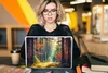 MuchoWow® Laptop Aufkleber Sticker Cover Wald - Sonne - Produktbild-Vorschau 5