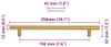 vidaXL Möbelgriffe 5 Stk. Golden 192 mm Edelstahl Produktbild-Vorschau 8