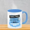 Danke Papa, ... Kaffeebecher Hellblau in blau mit Spruch Produktbild-Vorschau 3
