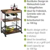 WENKO Carrello laterale da cucina RUSTICO Vassoio da tavola Anteprima dell’immagine prodotto 3