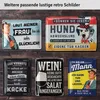 LANOLU retro Blechschilder Sprüche lustig, IRRENANSTALT Produktbild-Vorschau 6