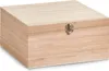 Scatola in legno con serratura, 26 x 26 x 12,5 cm Anteprima dell’immagine prodotto 1