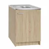 Stamar | Küchenschrank mit Spüle, Sonoma, Syfon 60 cm, Slim Produktbild-Vorschau 3