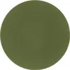A plain green circular rug. Voir les images du produit
