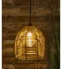 LED Rattan Lampe batteriebetrieben 16x18x16cm warmweiß Produktbild-Vorschau 2