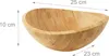 Relaxdays Salatschüssel, Bambus, oval, HxBxT: 10 x 25 x 23 Produktbild-Vorschau 4