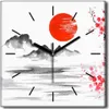 Coloray Uhr auf Leinwand 30x30 cm Wand Uhr Dekoration Produktbild-Vorschau 1