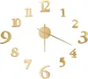 vidaXL Reloj de pared 3D, diseño moderno, color dorado, 100 Vista previa de la imagen del producto 1