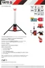 YATO Profesjonalna lampa stojąca 360° na plac budowy Lampa Podgląd zdjęcia produktu 8
