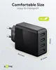 čtyřcestná nabíječka USB (30 W) černá Náhled obrázku produktu 9