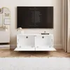 Idohome TV Lowboard Angel 100 cm blanc mat - armoire avec Voir les images du produit 3