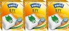 Three identical packages of Swirl S71 vacuum cleaner bags are displayed side-by-side against a white and light gray background. Produktbild-Vorschau