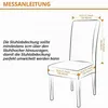 Stuhlhussen 4er Set Stretch Waschbar für Esszimmerstühle Produktbild-Vorschau 6