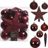 Weihnachtskugeln mit Christbaumstern Kunststoff 33er Set - Produktbild-Vorschau 11