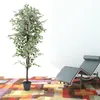 Blanc Ficus Benjamina Plante Arbre Artificielle Artificiel Voir les images du produit 3
