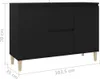 vidaXL Credenza nera 103,5x35x70 cm Materiale a base di Anteprima dell’immagine prodotto 9