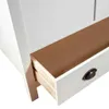 vidaXL Kleiderschrank mit 2 Türen Hill Weiß 89x50x170 cm Produktbild-Vorschau 8