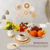 9 Stück Boho-Wandkorb-Set,Wandregal, Seegras, Rattan, Produktbild-Vorschau 2