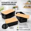 Lot de 3 boîtes de conservation pour pommes de terre Voir les images du produit 4