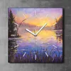 Coloray Uhr auf Leinwand 30x30 cm Wand Uhr Dekoration Produktbild-Vorschau 2