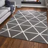 Teppich Kurzflor Pastellfarben Weiss Rauten Design Robust Produktbild-Vorschau 4