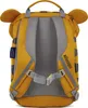 The back of a yellow children's backpack with tiger-like features. Anteprima dell’immagine prodotto