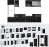 Cucina componibile Vicco R-Line Nero lucido 300 cm con Anteprima dell’immagine prodotto 9