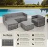 tectake® Rattan Lounge Lignano für 4 bis 5 Personen Produktbild-Vorschau 2