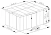 G21 Gartenhaus G21 GRAH 915 - 340 x 269 cm, anthrazit Produktbild-Vorschau 5