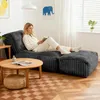 Modulares Bodensofa 160×80 cm, verstellbare Chaise Lounge Produktbild-Vorschau 1