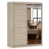 Schwebetürenschrank Kleiderschrank 150 cm Sonoma/Sonoma mit Produktbild-Vorschau 4