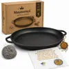 Poêle à paella en fonte ø 40 x 4 cm - Adapté à l'induction Voir les images du produit 7