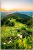 ARTland Leinwandbild Burg Hohenzollern bei Sonnenuntergang Produktbild-Vorschau 1