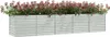vidaXL Garten-Hochbeet 400x80x77 cm Verzinkter Stahl Silber Produktbild-Vorschau 3