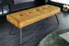 riess-ambiente Design Sitzbank BOUTIQUE 100cm senfgelb Samt Produktbild-Vorschau 4
