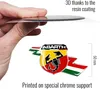 Abarth 3D Aufkleber Offizielle Schild Italien Blitz, Größe Produktbild-Vorschau 3