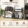COSTWAY Portabagagli pieghevole set di 2, portabagagli a 2 Anteprima dell’immagine prodotto 4