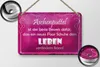 Blechschild Spruch 18x12cm Aschenputtel Schuhe ändern Leben Produktbild-Vorschau 2