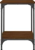 Couchtisch Braun Eichen-Optik 40x40x55 cm Holzwerkstoff Produktbild-Vorschau 5