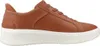 A side view of a brown leather sneaker with a white sole. Náhled obrázku produktu