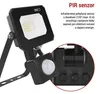 LED reflektor SIMPO s pohybovým čidlem, 10 W, černý, neutrální bílá Náhled obrázku produktu
